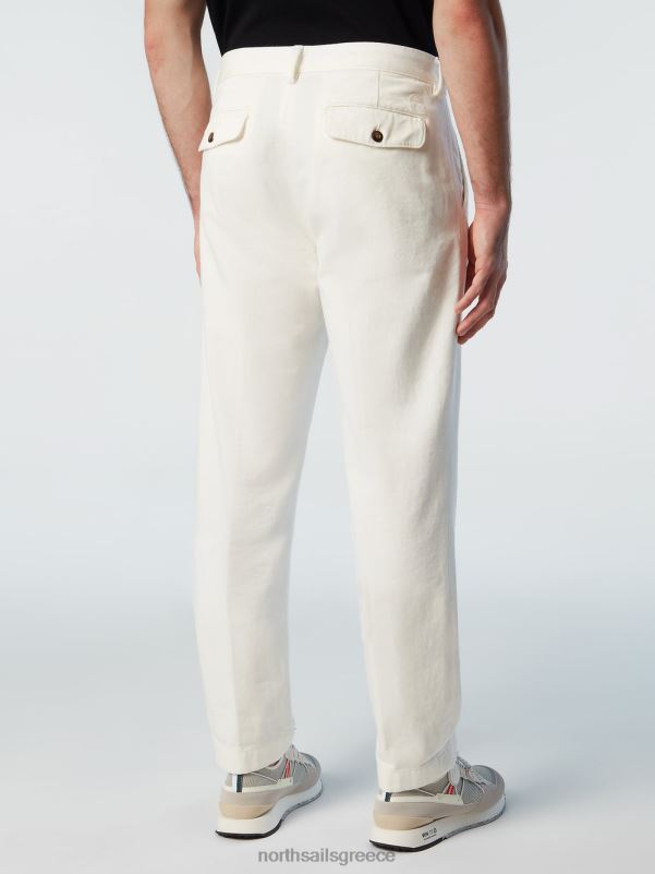 γρ North Sails άνδρες οικολογικό παντελόνι twill marshmallow NZP8316 είδη ένδυσης