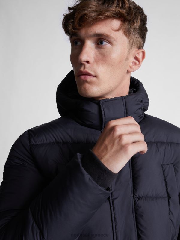 γρ North Sails άνδρες αποβάθρα παρκά μαύρος NZP81314 είδη ένδυσης