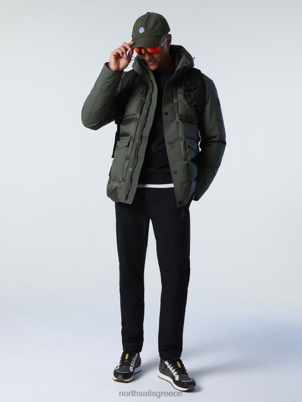 γρ North Sails άνδρες πάρκο παγετώνων μπρούτζινο πράσινο NZP8846 είδη ένδυσης