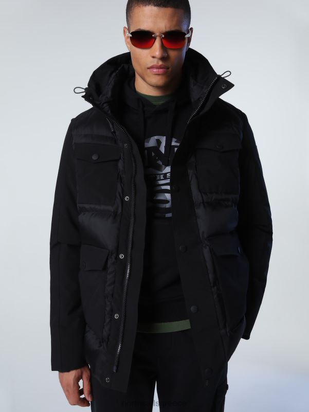 γρ North Sails άνδρες πάρκο παγετώνων μαύρος NZP8848 είδη ένδυσης