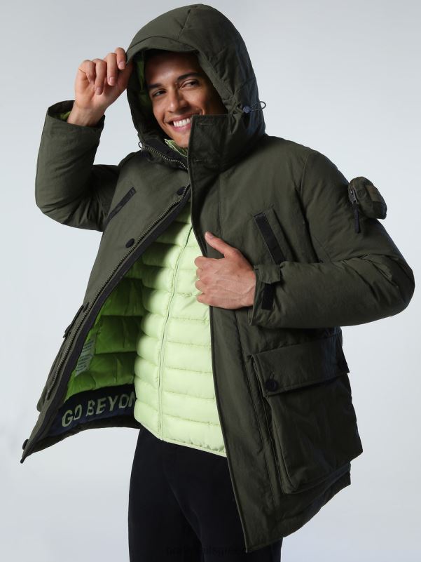 γρ North Sails άνδρες glomma parka πράσινο κισσό NZP8860 είδη ένδυσης