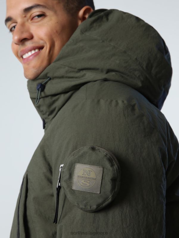 γρ North Sails άνδρες glomma parka πράσινο κισσό NZP8860 είδη ένδυσης