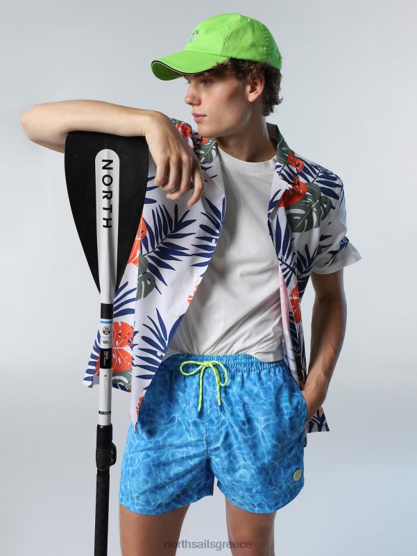 γρ North Sails άνδρες πουκάμισο με τροπικό στάμπα σύνθετο 1 NZP8211 είδη ένδυσης