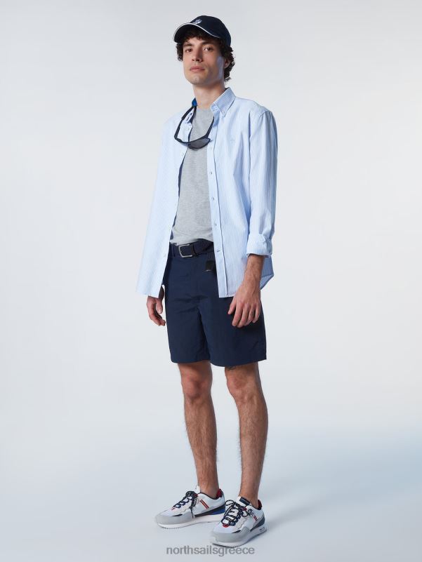 γρ North Sails άνδρες ριγέ πουκάμισο σύνθετο 1 NZP8238 είδη ένδυσης