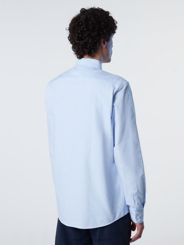 γρ North Sails άνδρες ριγέ πουκάμισο σύνθετο 1 NZP8238 είδη ένδυσης