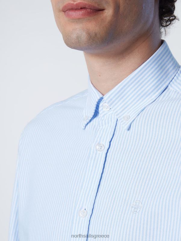 γρ North Sails άνδρες ριγέ πουκάμισο σύνθετο 1 NZP8238 είδη ένδυσης