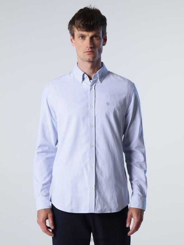 γρ North Sails άνδρες ριγέ πουκάμισο σύνθετο 1 NZP8672 είδη ένδυσης