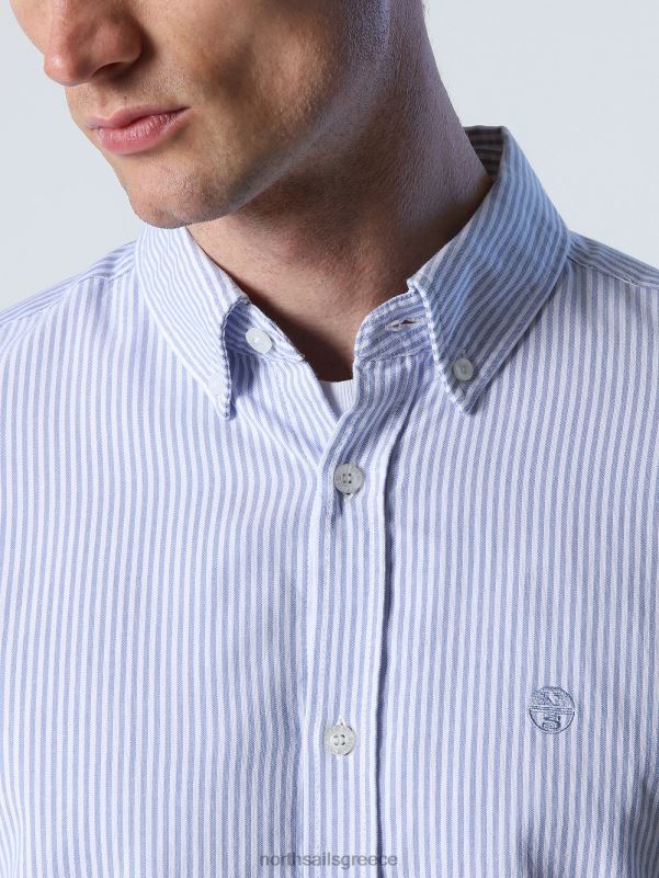 γρ North Sails άνδρες ριγέ πουκάμισο σύνθετο 1 NZP8672 είδη ένδυσης