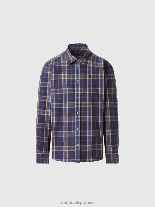 γρ North Sails άνδρες καρό βαμβακερό πουκάμισο σύνθετο 1 NZP8683 είδη ένδυσης