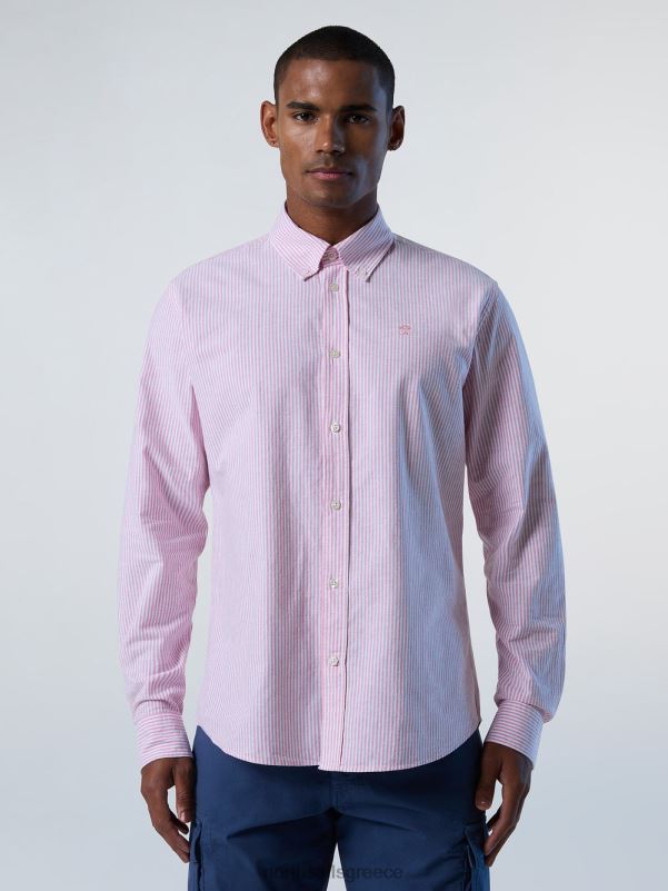 γρ North Sails άνδρες ριγέ πουκάμισο σύνθετο 2 NZP8239 είδη ένδυσης