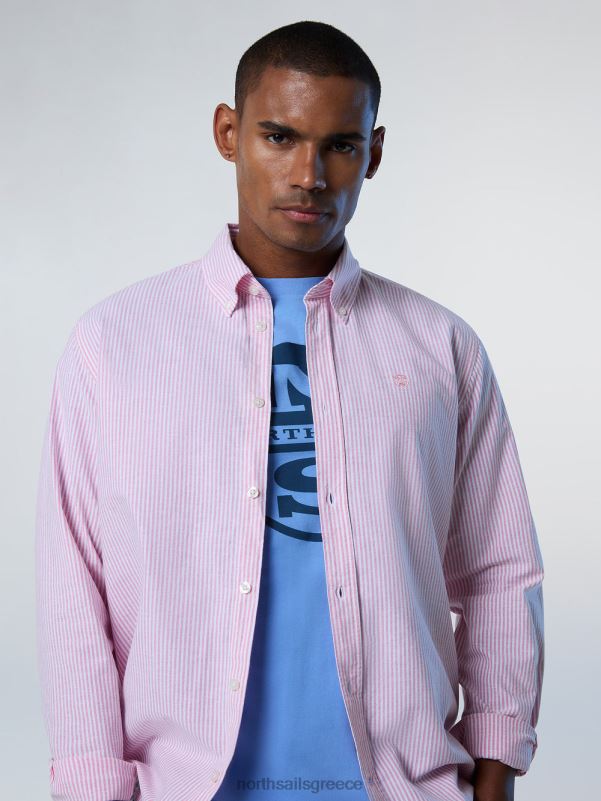 γρ North Sails άνδρες ριγέ πουκάμισο σύνθετο 2 NZP8239 είδη ένδυσης