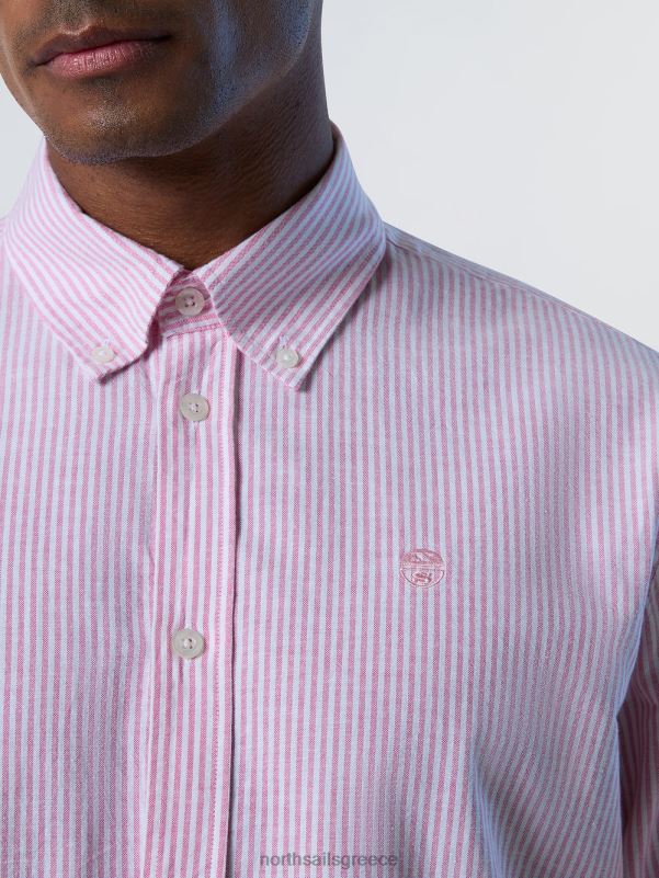 γρ North Sails άνδρες ριγέ πουκάμισο σύνθετο 2 NZP8239 είδη ένδυσης
