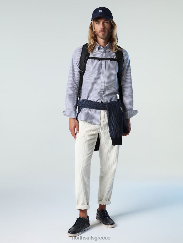 γρ North Sails άνδρες ριγέ πουκάμισο σύνθετο 2 NZP8673 είδη ένδυσης