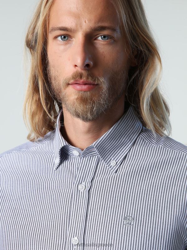 γρ North Sails άνδρες ριγέ πουκάμισο σύνθετο 2 NZP8673 είδη ένδυσης