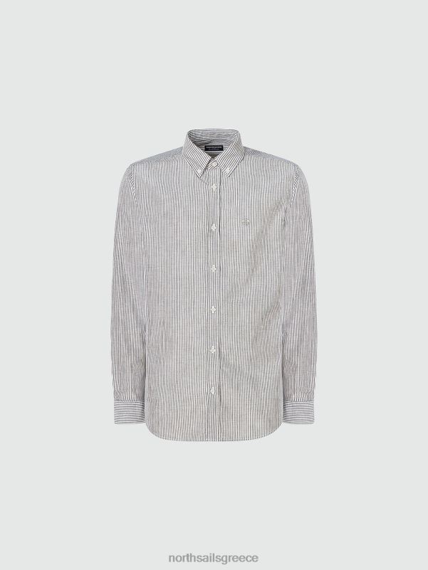 γρ North Sails άνδρες ριγέ πουκάμισο σύνθετο 3 NZP8674 είδη ένδυσης