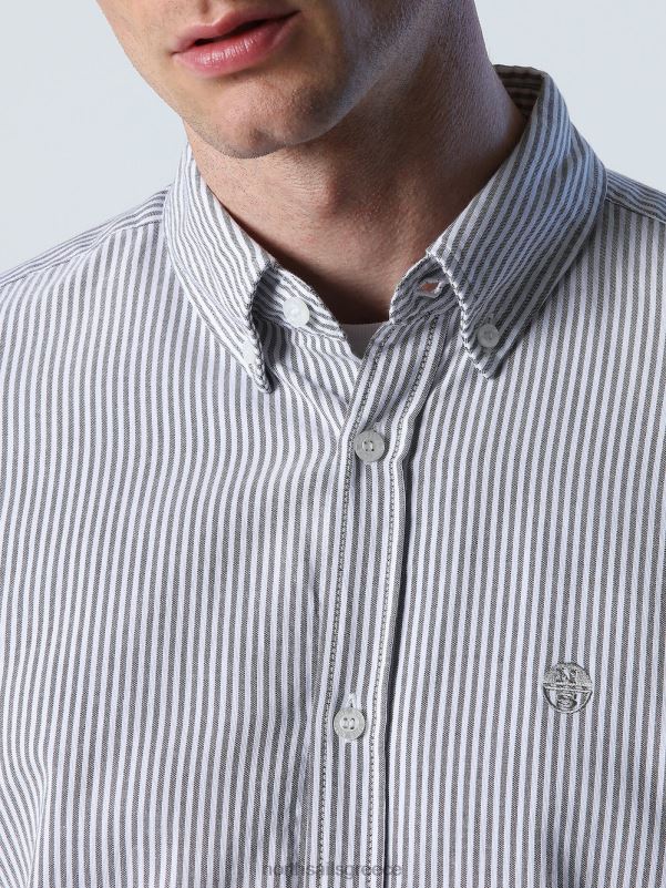 γρ North Sails άνδρες ριγέ πουκάμισο σύνθετο 3 NZP8674 είδη ένδυσης