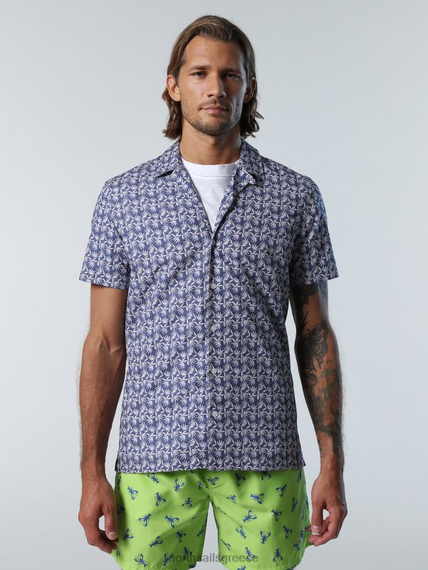 γρ North Sails άνδρες πουκάμισο με τροπικό στάμπα σύνθετο 4 NZP8212 είδη ένδυσης