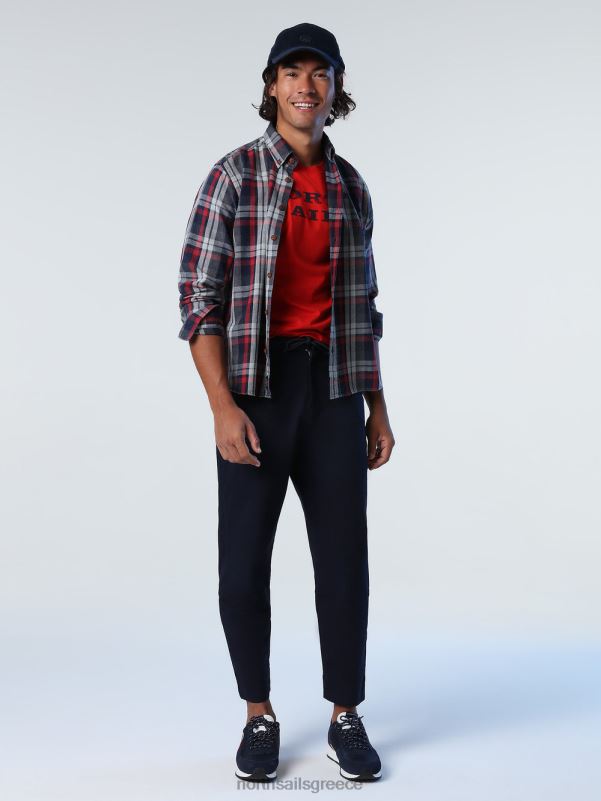 γρ North Sails άνδρες καρό βαμβακερό πουκάμισο σύνθετο 4 NZP8842 είδη ένδυσης