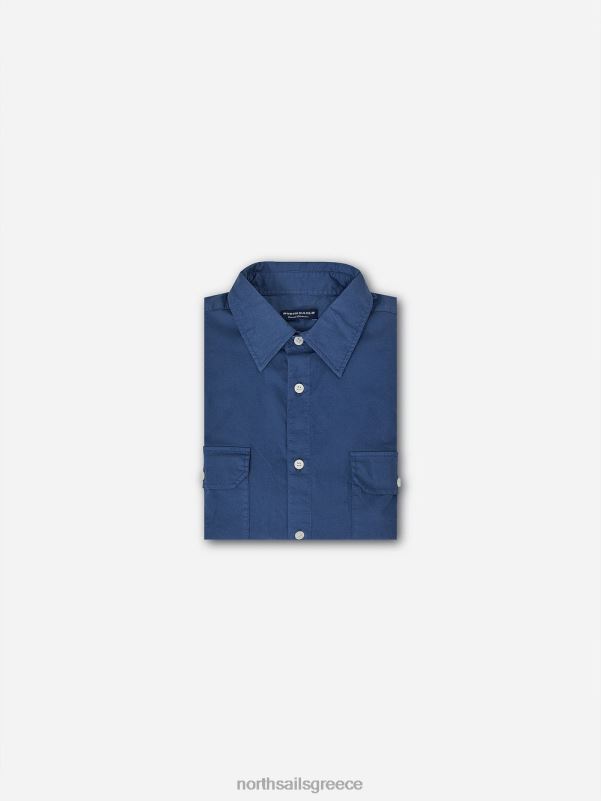 γρ North Sails άνδρες πουκάμισο από ποπλίνα σκούρο τζιν NZP81184 είδη ένδυσης