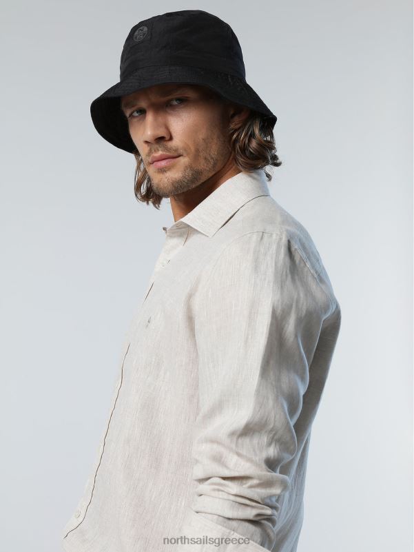 γρ North Sails άνδρες λινό πουκάμισο περιστέρι NZP8225 είδη ένδυσης