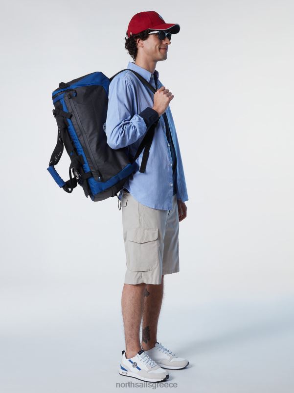 γρ North Sails άνδρες βαμβακερό πουκάμισο γαλάζιο NZP8232 είδη ένδυσης