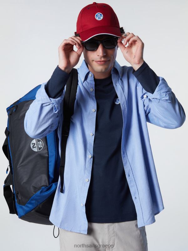 γρ North Sails άνδρες βαμβακερό πουκάμισο γαλάζιο NZP8232 είδη ένδυσης