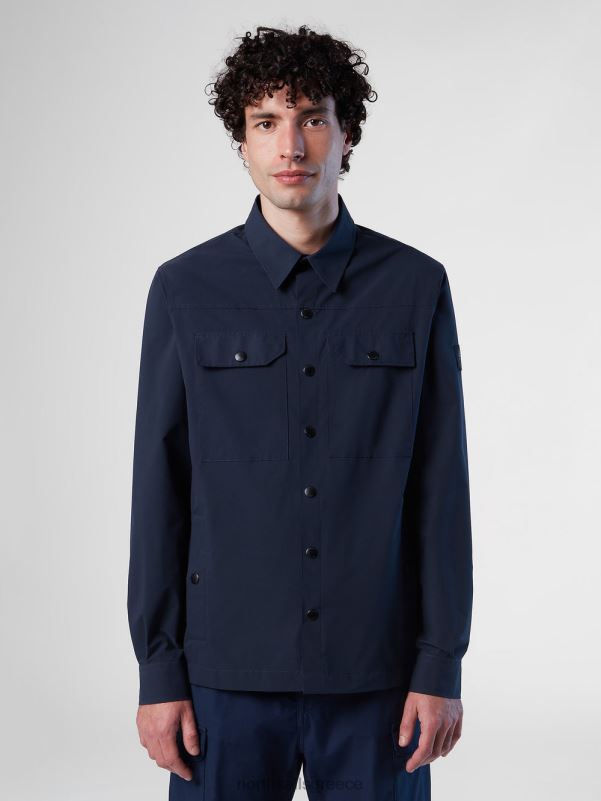 γρ North Sails άνδρες πουκάμισο που κατεβάζει ναυτικό μπλε NZP839 είδη ένδυσης