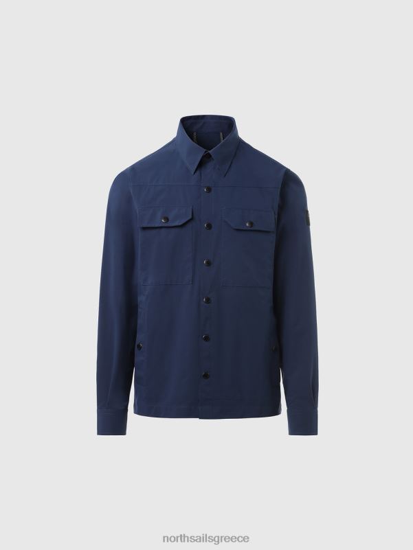 γρ North Sails άνδρες πουκάμισο που κατεβάζει ναυτικό μπλε NZP839 είδη ένδυσης