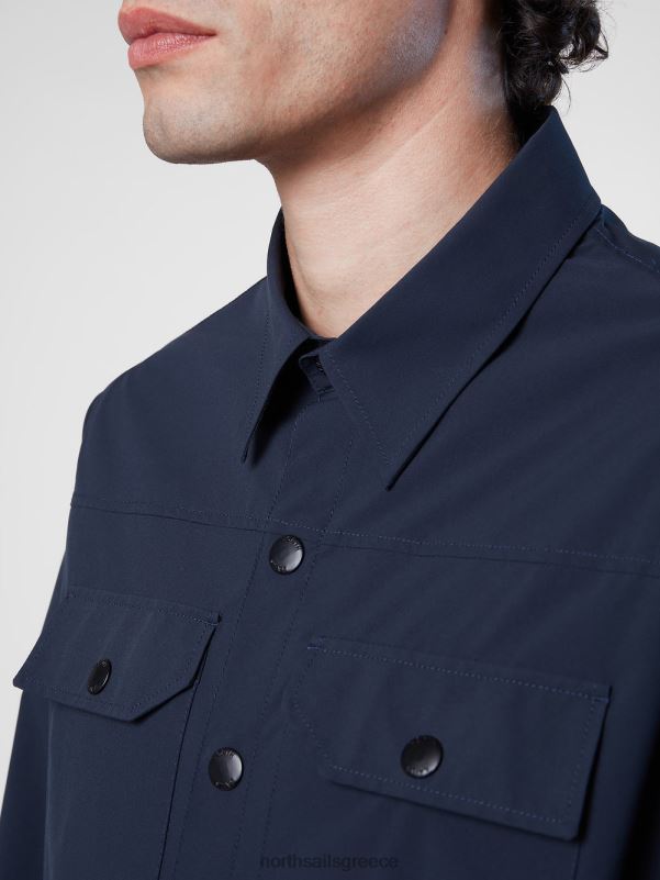 γρ North Sails άνδρες πουκάμισο που κατεβάζει ναυτικό μπλε NZP839 είδη ένδυσης