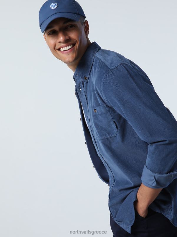 γρ North Sails άνδρες κοτλέ πουκάμισο μπλε της Κίνας NZP8969 είδη ένδυσης