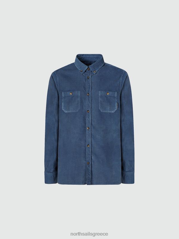 γρ North Sails άνδρες κοτλέ πουκάμισο μπλε της Κίνας NZP8969 είδη ένδυσης