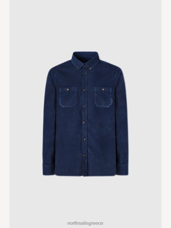 γρ North Sails άνδρες κοτλέ πουκάμισο ναυτικό μπλε NZP8970 είδη ένδυσης