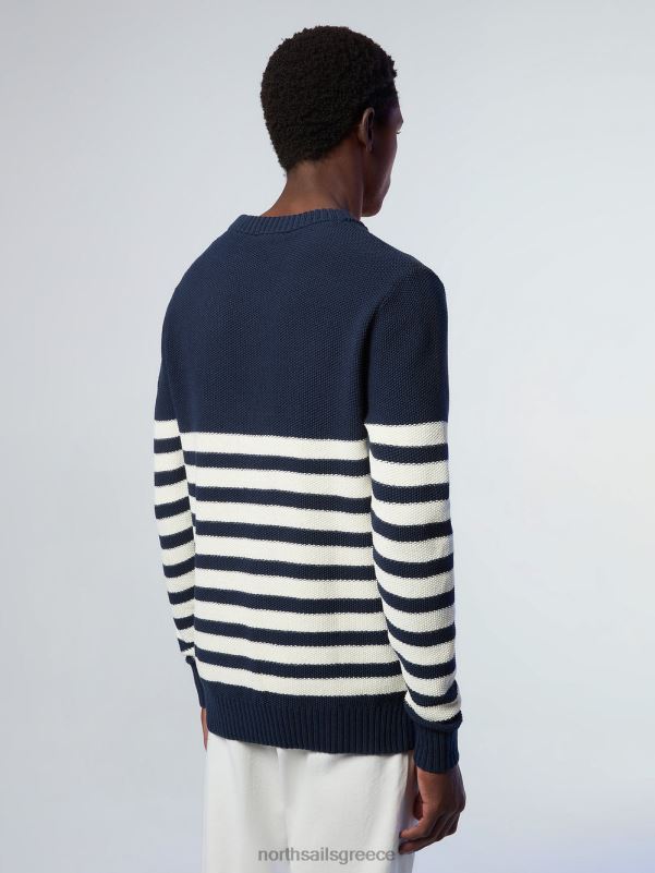 γρ North Sails άνδρες βρετονικό ριγέ πουλόβερ σύνθετο 1 NZP8246 είδη ένδυσης