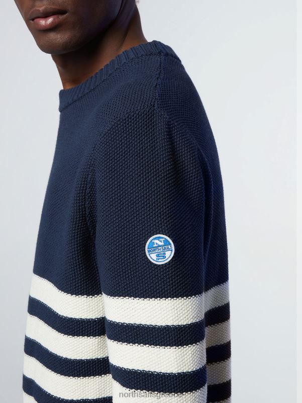 γρ North Sails άνδρες βρετονικό ριγέ πουλόβερ σύνθετο 1 NZP8246 είδη ένδυσης