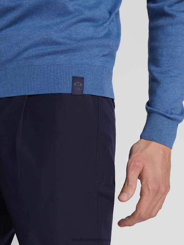 γρ North Sails άνδρες βαμβακερό μπλουζάκι μπλε μελανζέ NZP81064 είδη ένδυσης