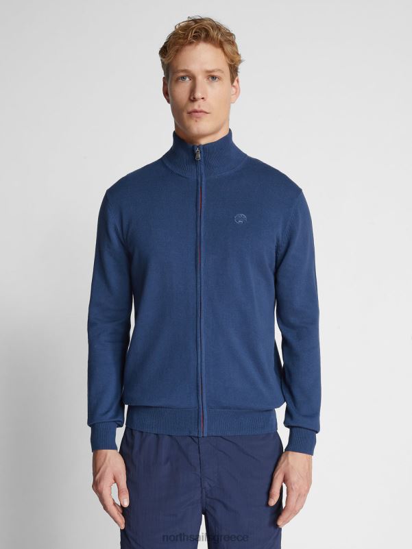 γρ North Sails άνδρες ζακέτα με ψηλό λαιμό σκούρο τζιν NZP81066 είδη ένδυσης