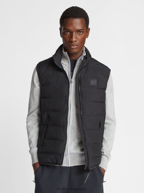 γρ North Sails άνδρες ζακέτα με ψηλό λαιμό γκρι μελανζέ NZP81067 είδη ένδυσης
