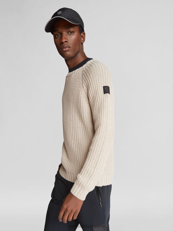 γρ North Sails άνδρες άλτης με το λαιμό του πληρώματος μπεζ NZP81102 είδη ένδυσης