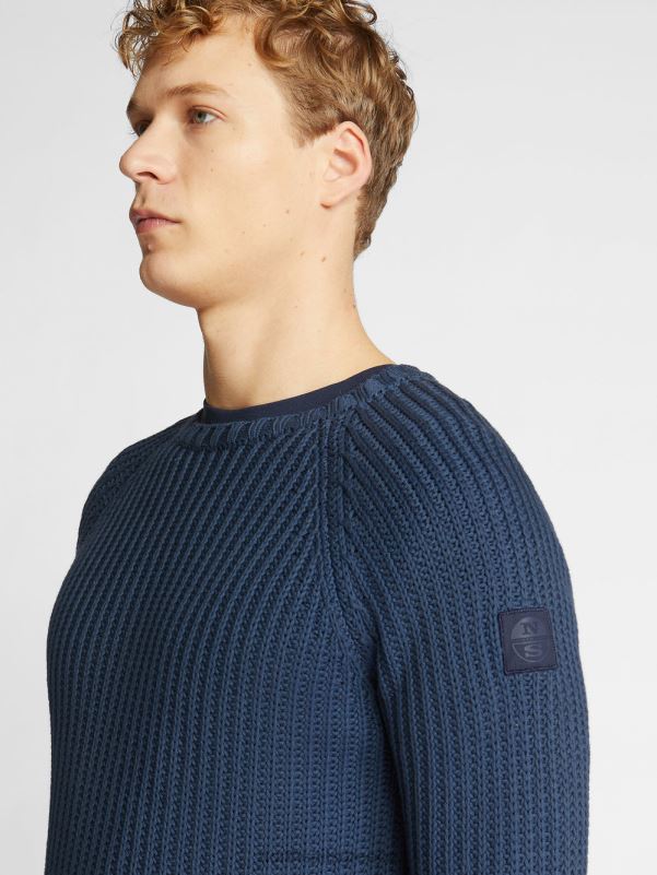 γρ North Sails άνδρες άλτης με το λαιμό του πληρώματος ναυτικό μπλε NZP81104 είδη ένδυσης