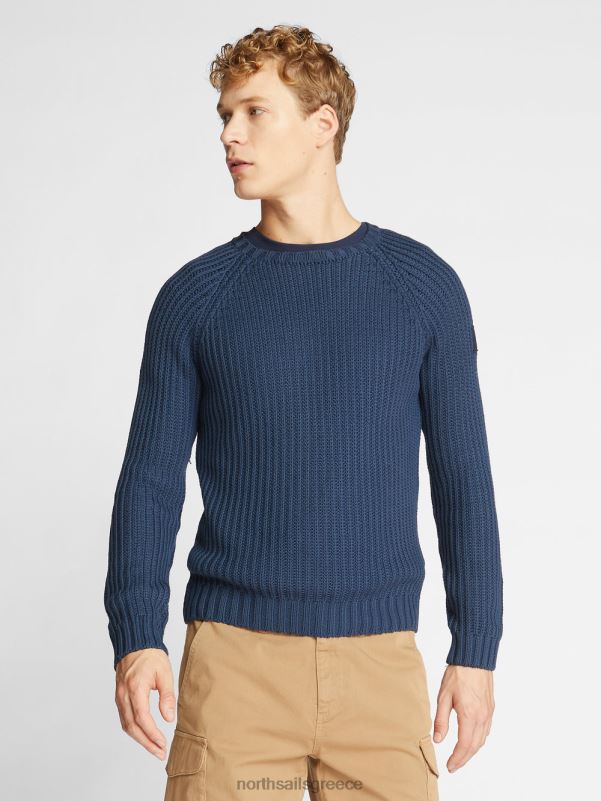 γρ North Sails άνδρες άλτης με το λαιμό του πληρώματος ναυτικό μπλε NZP81104 είδη ένδυσης