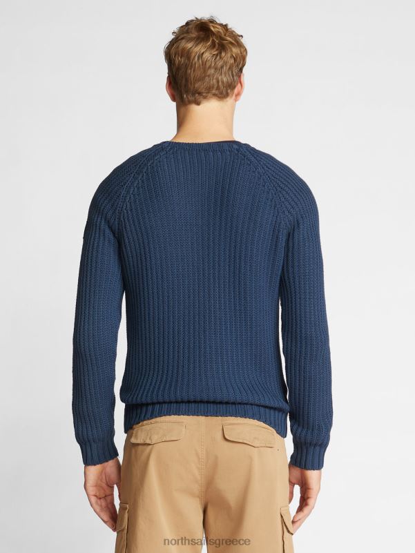 γρ North Sails άνδρες άλτης με το λαιμό του πληρώματος ναυτικό μπλε NZP81104 είδη ένδυσης