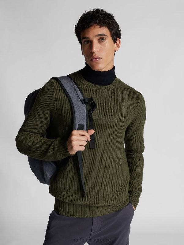 γρ North Sails άνδρες βαμβακερό και μάλλινο μπλουζάκι δασική νύχτα NZP81308 είδη ένδυσης