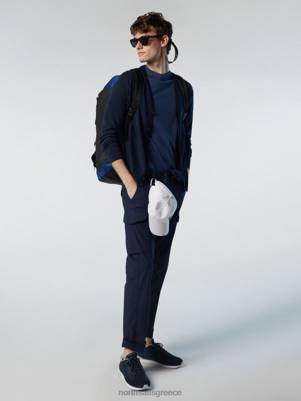 γρ North Sails άνδρες ζακέτα από οργανικό βαμβάκι ναυτικό μπλε NZP8240 είδη ένδυσης