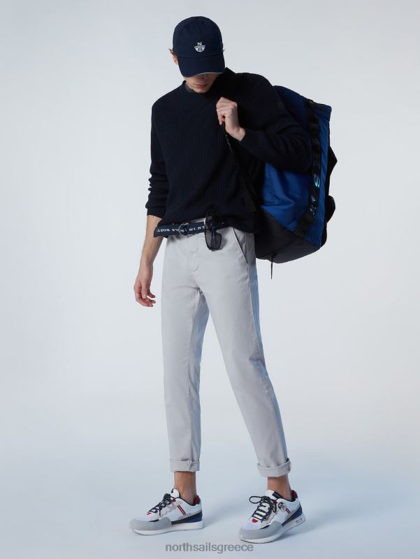 γρ North Sails άνδρες ραβδωτός λαιμός πληρώματος ναυτικό μπλε NZP8248 είδη ένδυσης