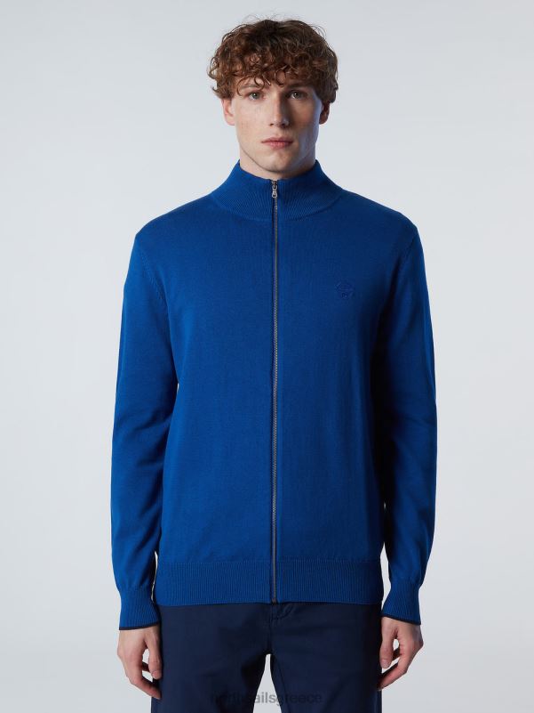 γρ North Sails άνδρες ζακέτα με φερμουάρ μπλε του ωκεανού NZP8249 είδη ένδυσης