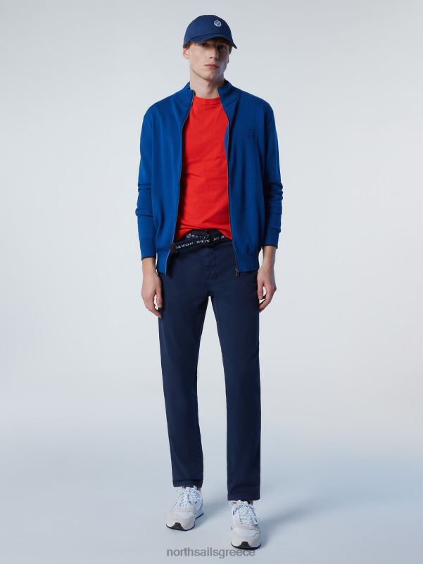 γρ North Sails άνδρες ζακέτα με φερμουάρ μπλε του ωκεανού NZP8249 είδη ένδυσης