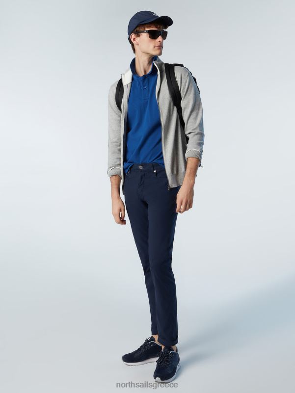 γρ North Sails άνδρες ζακέτα με φερμουάρ γκρι μελανζέ NZP8251 είδη ένδυσης