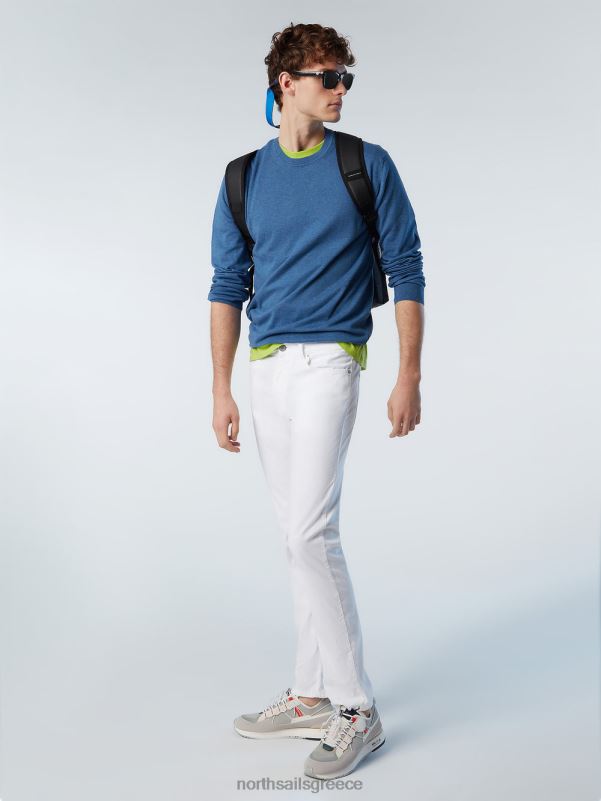 γρ North Sails άνδρες καινούργιο βραχυκυκλωτήρα με λαιμόκοψη μπλε μελανζέ NZP8253 είδη ένδυσης