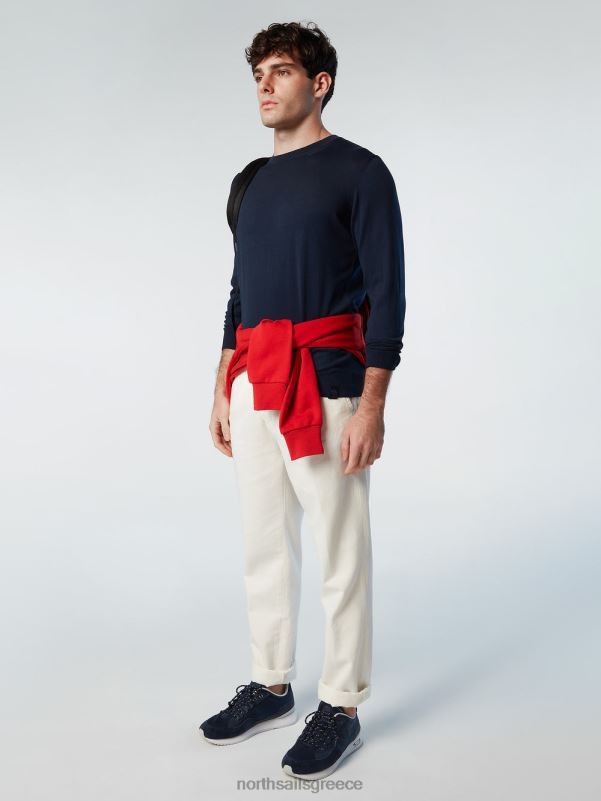 γρ North Sails άνδρες καινούργιο βραχυκυκλωτήρα με λαιμόκοψη ναυτικό μπλε NZP8254 είδη ένδυσης