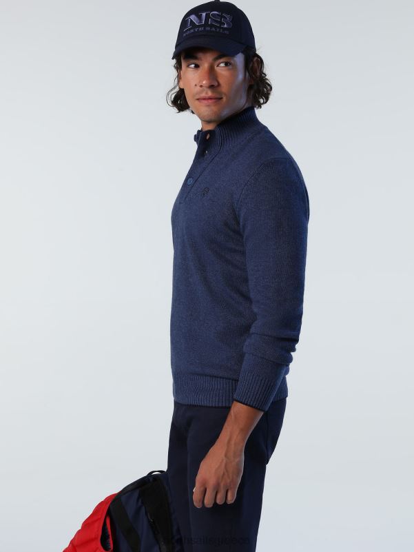 γρ North Sails άνδρες άλτης με κουμπιά μπλε μελανζ της Κίνας NZP8727 είδη ένδυσης